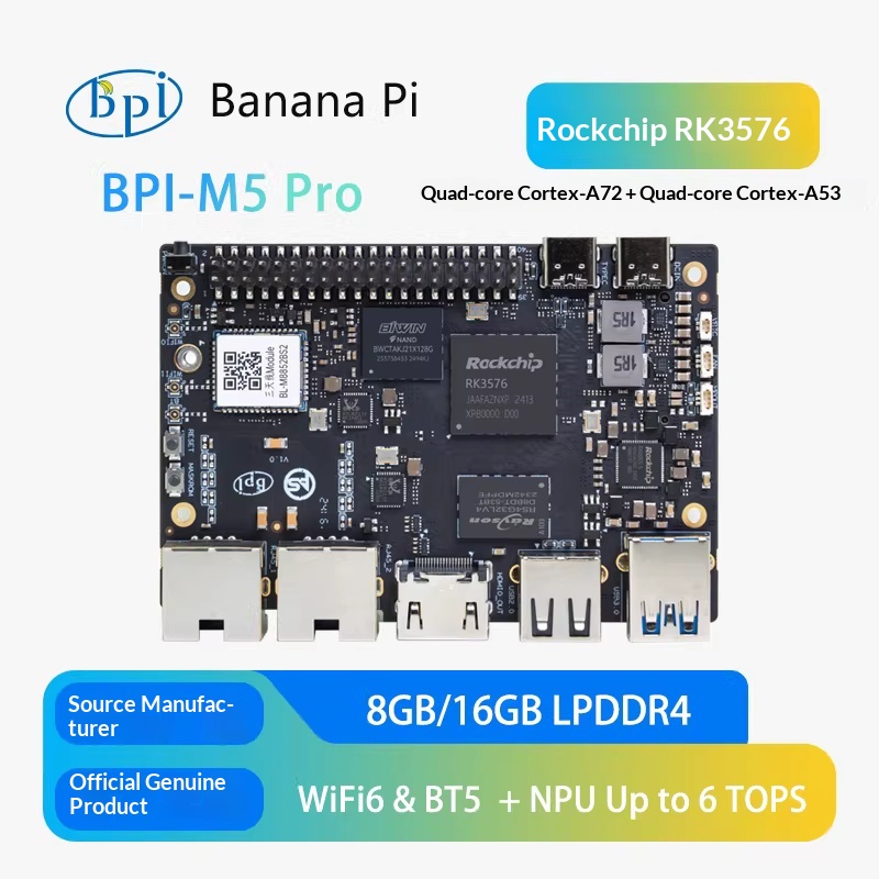 Banana Pi BPI-M5 Pro Rockchip  - Banana Pi Bpi-M5 recensione e prezzo